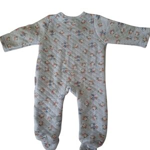 Floral Quilted Kids One Piece